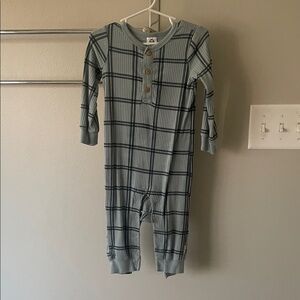 Plaid Kids One Piece in Blue